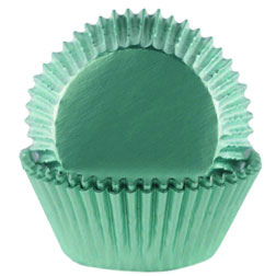 Mint Foil Standard Cupcake Liners