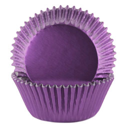 Purple Foil Cupcake Liners