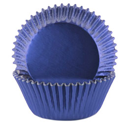 Royal Blue Foil Cupcake Liners