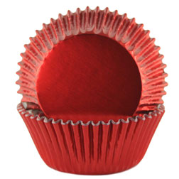 Red Foil Cupcake Liners