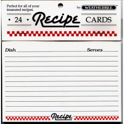 Recipe Cards-3 x 5"