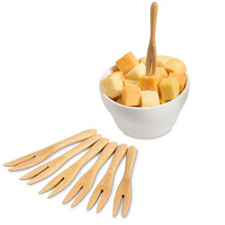 Mini Wooden Serving Forks