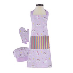 Rainbows & Unicorns Kid's Apron Set