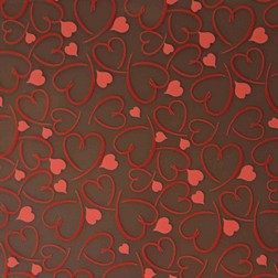 Chocolate Transfer Sheet - Whimsy Hearts