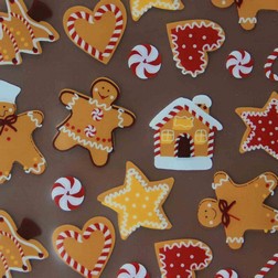 Chocolate Transfer Sheet-Gingerbread