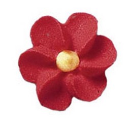 Royal Icing Flowers - Tiny Red