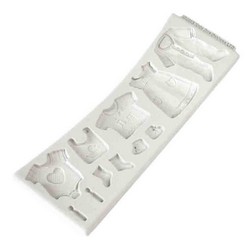 Baby Clothes Washing Line Silicone Mold