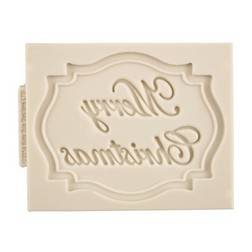 Merry Christmas Mini Plaque Silicone Mold