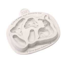 Snail and Toad Stool Silicone Mold