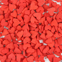 Jumbo Red Hearts Edible Confetti Sprinkles
