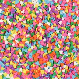 Multi Color Hearts Edible Confetti Sprinkles