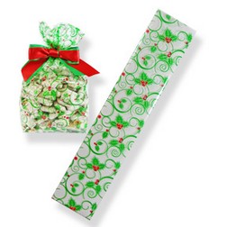 2" x 10" Holly Cellophane Bag