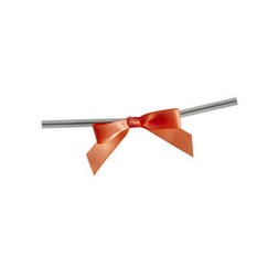 Peach Twist Tie Bows