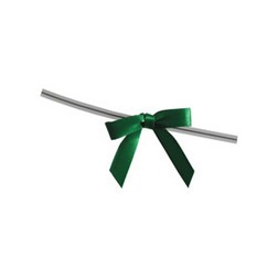 Emerald Green Twist Tie Bows