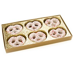 Pretzel Twist Gold Insert Candy Box with Clear Lid