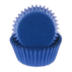 Blue Mini Cupcake Liners