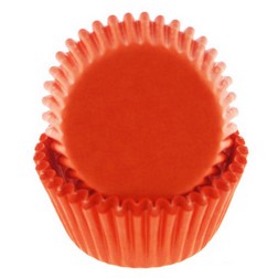 Orange Mini Cupcake Liners  Orange Midi Baking Cups, Greaseproof