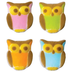 Dec-Ons® Molded Sugar - Owl Assortment