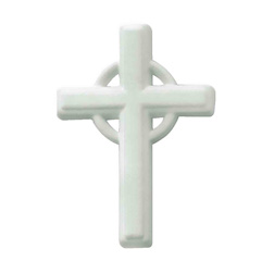 Dec-Ons® Molded Sugar - Large White Cross