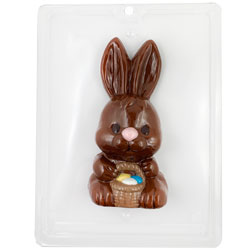 Large Easter Bunny Chocolate Mold | Front
