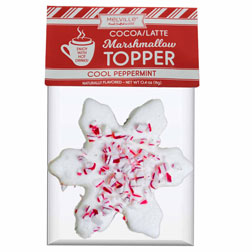 Peppermint Snowflake Marshmallow Topper