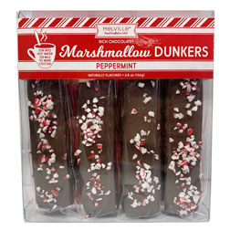 Chocolate Peppermint Marshmallow Dunk Sticks