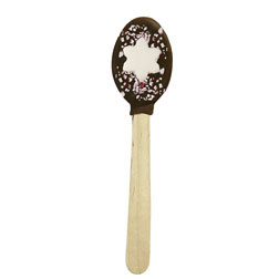 Snowflake Marshmallow Peppermint Chocolate Dipped Spoon