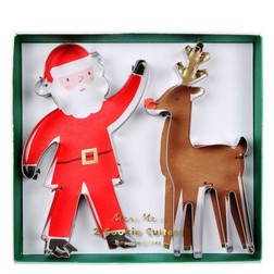 Santa and Reindeer Cookie Cutter Set