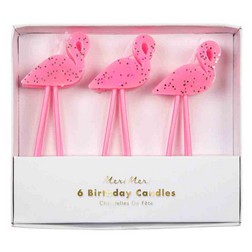 Flamingo Candles Set