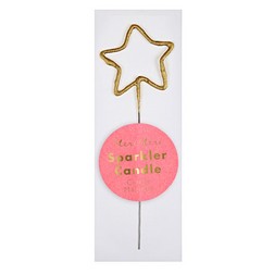 Gold Star Mini Sparkler Candle