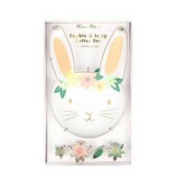 Floral Bunny Cookie Cutter Set