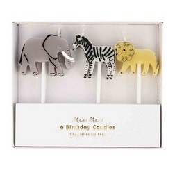 Safari Animals Candles Set