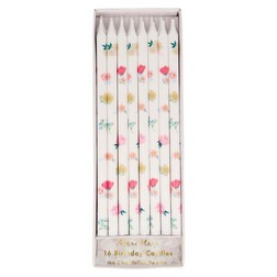 Floral Tall Party Candles