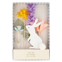 Easter Bunny Cake Topper Set