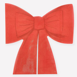 Red Bow Party Napkins