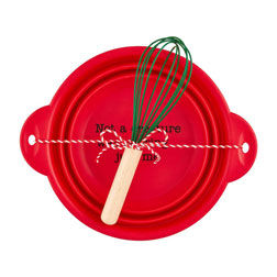 Collapsible Christmas Mixing Bowl Set