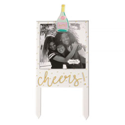 Cheers Frame Cake Topper