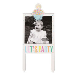 Let's Party Frame Cake Topper