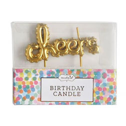 Cheers Balloon Birthday Candle