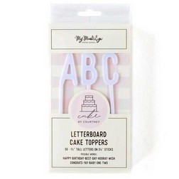 Letterboard Cake Toppers - White