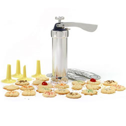 Shop for Cookie Press Gun Kit Batter Dispenser 20PCS Cookies Cream Press  Icing Gun Syringe Nozzles Set Cake Decorating Tool Baking Gadget at  Wholesale Price on