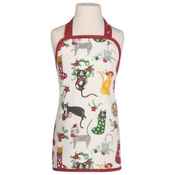 Meowy Christmas Apron - Child