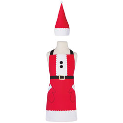 Santa Apron and Hat Set - Child