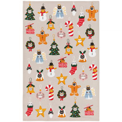 Bauble Cats Kitchen Towel