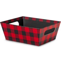 Red Buffalo Plaid Market Tray