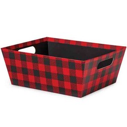 Buffalo Plaid Market Tray - Extra Large