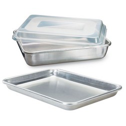 3 Pc Baker's Set Rectangle Quarter Sheet Cake Pans