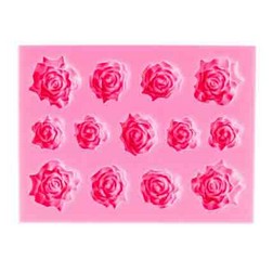 Assorted Roses Silicone Mold