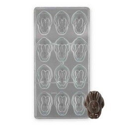 3-D Bunny Polycarbonate Chocolate Candy Mold