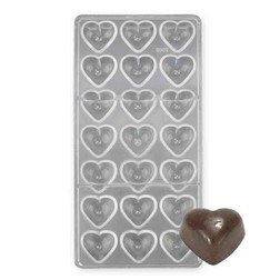 2pcs 15-slot Heart-shaped Chocolate Molds, Silicone Valentine's Day  Chocolate, Gummy And Candy Molds